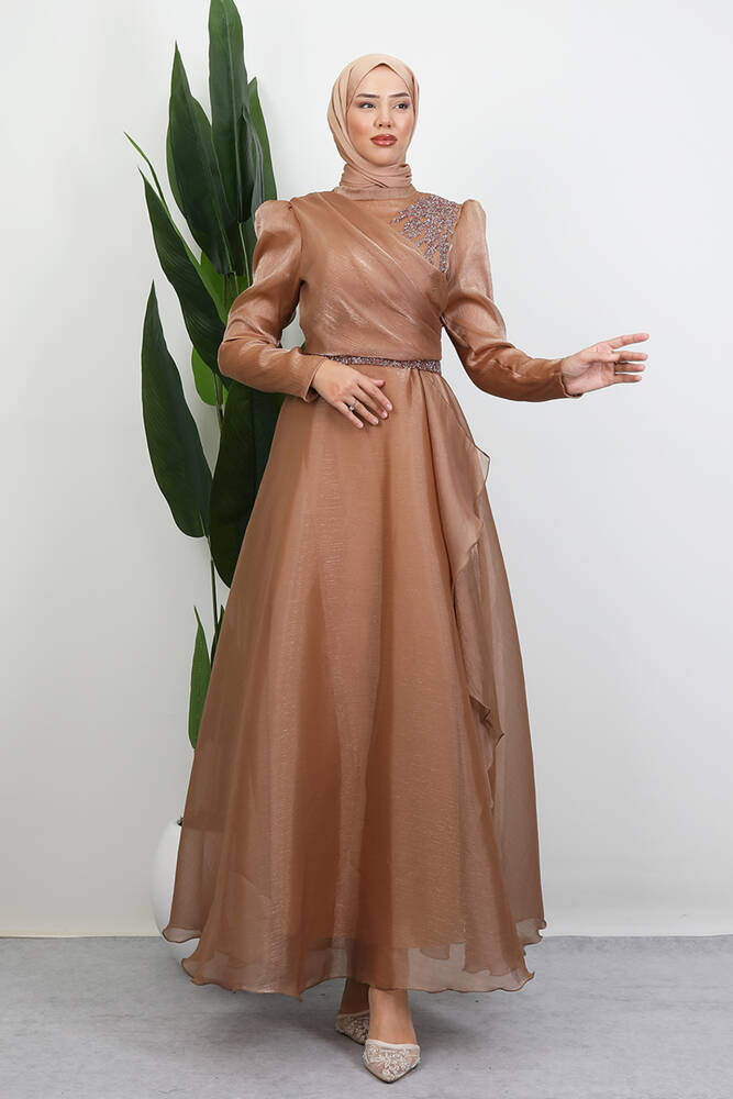 Eliza Tesettür Abiye Bakır 